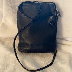 NEXT LADIES WEAR.VINTAGE BLACK LEATHER BAG